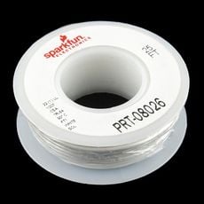 【PRT-08026】Hook-up Wire - White(22 AWG)