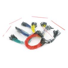 【PRT-09139】Jumper Wires Premium 6inch M/F Pack of 100