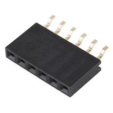 【PRT-12590】表面実装メスヘッダー(6ピン 2.54mmピッチ 直角)