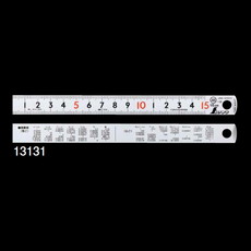 【13131】ピックアップシルバー15cm cm表示赤字入JIS