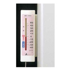 【72692】冷蔵庫用温度計A-4隔測式 マグネット付