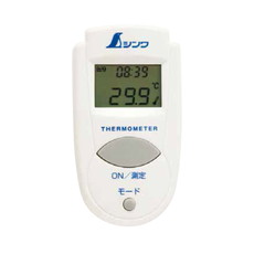 【73009】放射温度計A ミニ時計機能付 放射率可変