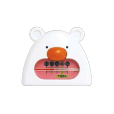 【73052】風呂用温度計 B-9 くまさんホワイト&ピンク
