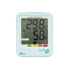 【73054】デジタル温湿度計D-1 熱中症注意 アクア