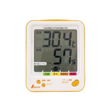 【73057】デジタル温湿度計D-2 高/低 熱中 オレンジ