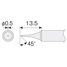 【HS-135】替こて先(C型)HS-26用 φ0.5