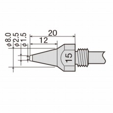 【TP-100N-15】替こて先 TP-100N-15