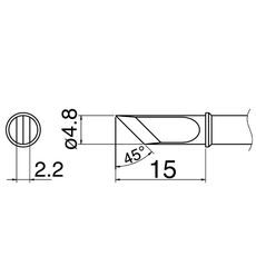 【T31-02KU】こて先 KU型・400℃ FX-1001用