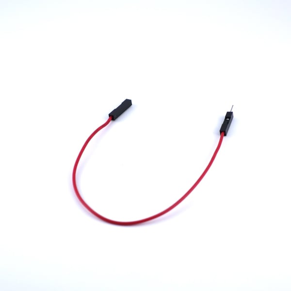 【GB-JPM-10P15-R】ブレッドボード･ジャンパーコード(オス-メス)15cm 赤 10本入り