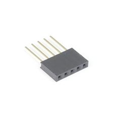 【GB-SPS-255P(L10)】ピンソケット[5ピン×1列]2.54mmピッチ リード長10mm 基板用