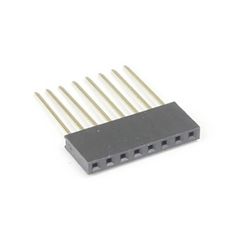 【GB-SPS-258P(L15)】ピンソケット[8ピン×1列]2.54mmピッチ リード長15mm 基板用