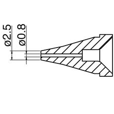 【N60-01】ノズル 0.8mm FR-400用