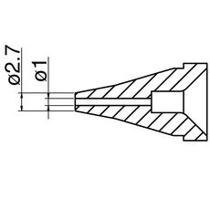 【N60-02】ノズル 1.0mm FR-400用