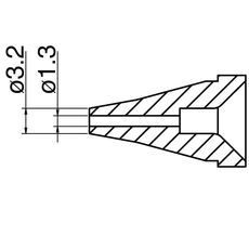 【N60-03】ノズル 1.3mm FR-400用