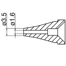 【N60-04】ノズル 1.6mm FR-400用