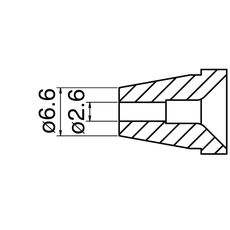 【N60-06】ノズル 2.6mm FR-400用