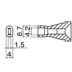 【N60-08】ノズル 4.2×1.5mm FR-400用