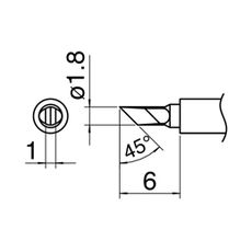 【T30-KN】こて先 KU型 FX-951・FM-203・FM-206用