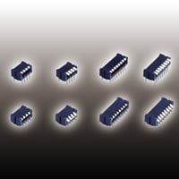 【CFP-1012B】スライドスイッチ DIP型 10極 Lower 凸レバー ガル・ウィング