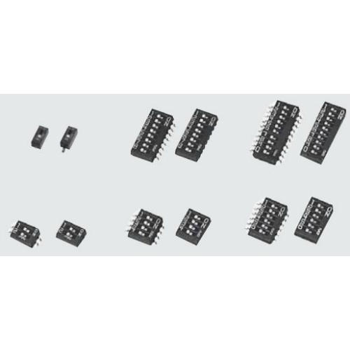 【CHS-04A1】スライドスイッチ DIP型 4極 無洗浄品(テープシール無し)J-リード