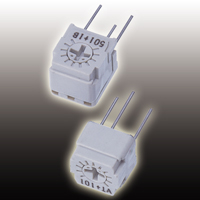 【FT-63ETH 200 ohm(201)】トリマポテンショメータ 1回転型 側面調整 200Ω 包装テーピング(つづら折り)