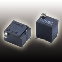 【ST-5ETP 500K ohm(504)】トリマポテンショメータ 14回転型ガル・ウィング 側面調整 500KΩ 包装テーピング(リール)