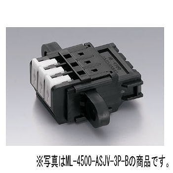 【ML-4500-ASJV-5PB】【在庫処分セール】 2ピース型スクリューレス端子台(レセプタクル，垂直取付け)5.08mmピッチ 10A 300V 5極