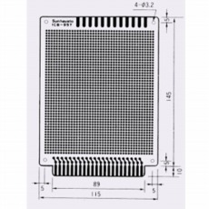 【ICB-95T】4mmピッチ端子付き ユニバーサル基板 片面 115×155mm