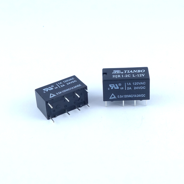 【GB-RLY-2C12V】12V小型リレー 接点容量:2A 2回路C接点