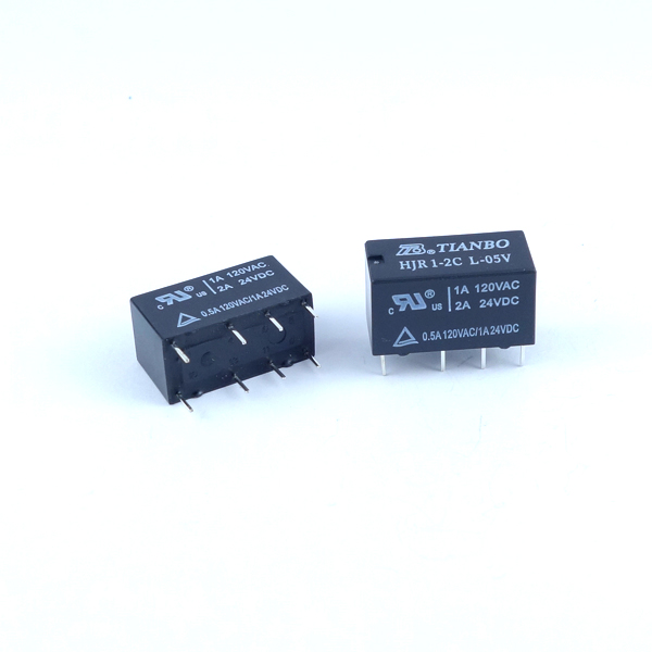 【GB-RLY-2C5V-CC2A】5V小型リレー 接点容量:2A 2回路C接点