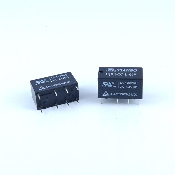 【GB-RLY-2C9V-CC2A】9V小型リレー 接点容量:2A 2回路C接点
