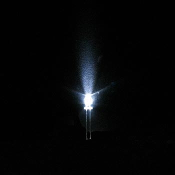 【LLED-W301】LED(3mm・白・3.2V・10000mcd)