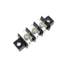 【ML-2015-3P】中継用ねじ式端子台 M3平小ねじ 11mmピッチ 1列 6A 250V 3極 はんだ付けラグ付き