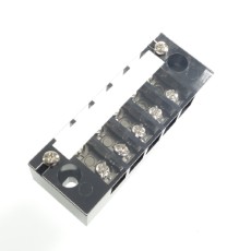 【ML-20-5P】中継用ねじ式端子台 M4フリーねじ 11mmピッチ 2列 20A 250V 5極 カバー付き