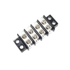 【ML-3391-4P】中継用ねじ式端子台 M3なべ小ねじ 9.5mmピッチ 2列 6A 250V 4極 はんだ付けラグ付き