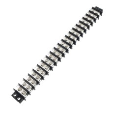 【ML-3391-20P】中継用ねじ式端子台 M3なべ小ねじ 9.5mmピッチ 2列 6A 250V 20極 はんだ付けラグ付き