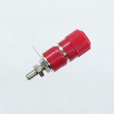 【TM052ｱｶ】ターミナル 赤 8φ穴 パネル用 絶縁型