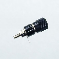 【TM052ｸﾛ】ターミナル 黒 8φ穴 パネル用 絶縁型