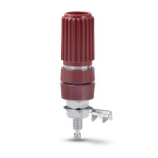 【T-3830-R】絶縁ターミナル 4mm 取付孔φ8.5mm 赤