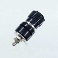 【TM051ｸﾛ】ターミナル 黒 10.5φ穴 パネル用 絶縁型