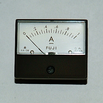 【FA38BDC1A】パネルメーター アナログ電流計 DC1A