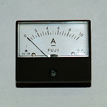 【FA38BDC10A】パネルメーター アナログ電流計 DC10A