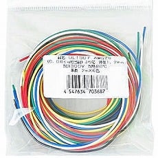 【UL1007AWG28-2X6】UL1007 耐熱ビニル絶縁電線 AWG28 2m×6色