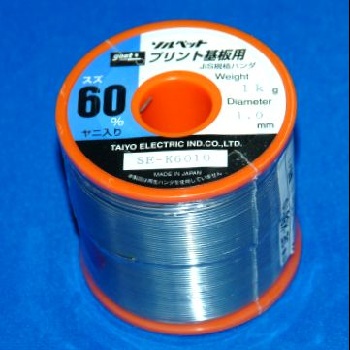 【SE-K6010】リール巻鉛入りはんだ Sn60% 1kg φ1.0mm
