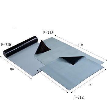 【F-713】導電性カラーマット(グレー)1m×1.8m ツヤ消し仕様