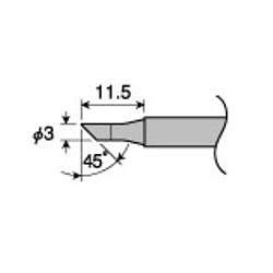 【HS-51C03】HS-51用ビット(C型)φ3