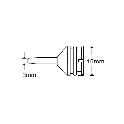 【18-N】簡易はんだ吸取器 ハッコースッポン18 交換ノズル 18mm