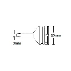 【20-N】簡易はんだ吸取器 ハッコースッポン20 交換ノズル 20mm