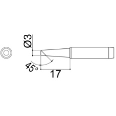 【900M-T-3BCZ】こて先 3BCZ型 長寿命タイプ 900M/907/913/933用