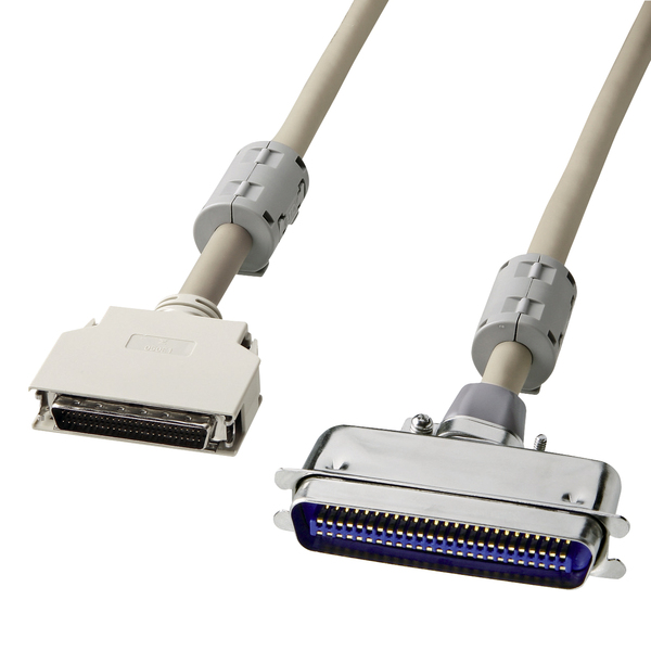 【KB-SPC2K】SCSIケーブル 2m ピンタイプハーフ 50pin オス-セントロニクス 50pin オス